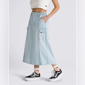 Vans NWOT (never worn)Sidewalk Light Blue Maxi Skirt